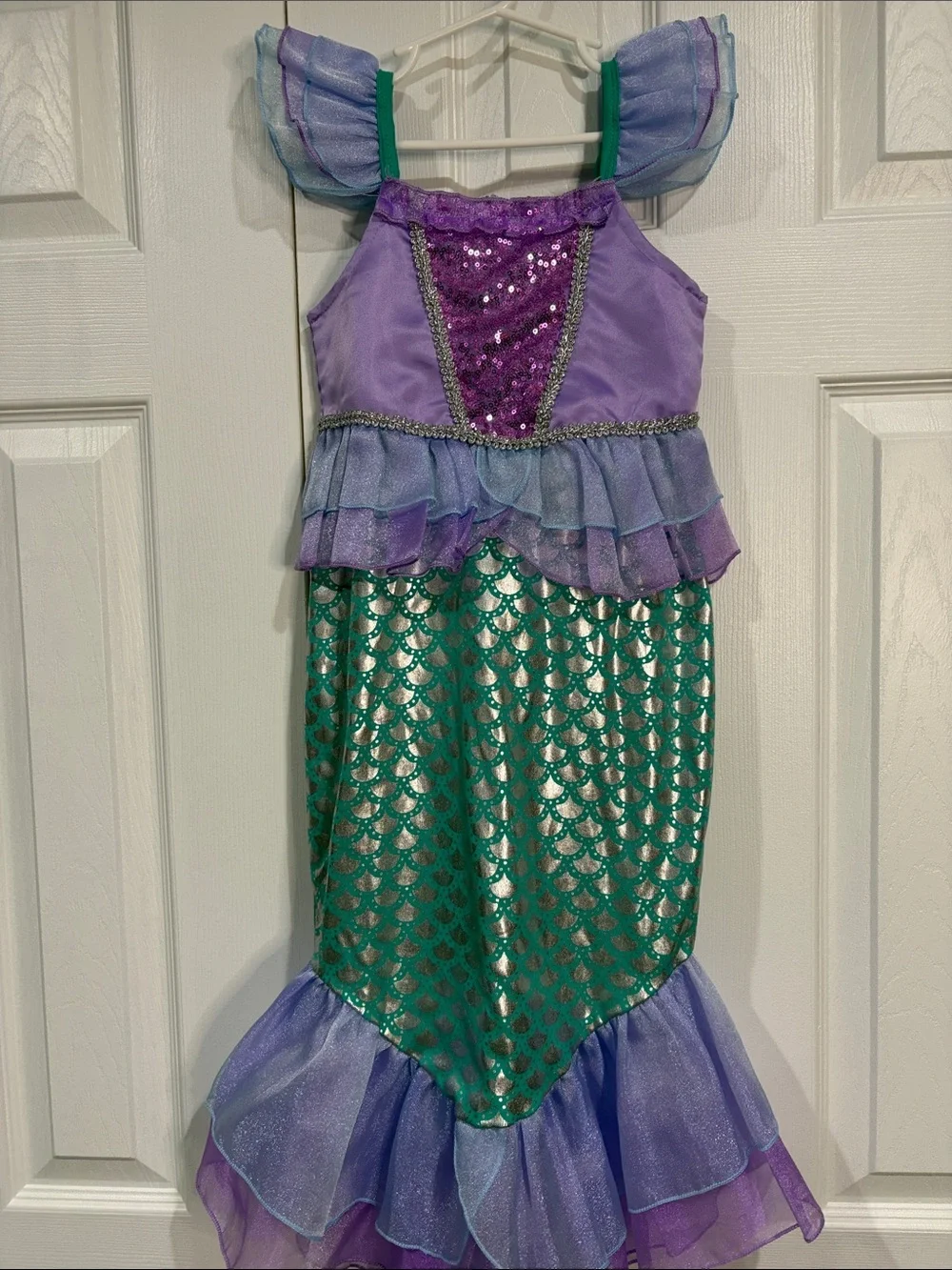 Girls size 4 Mermaid Costume dress Purple & Green Trish Scully sz4